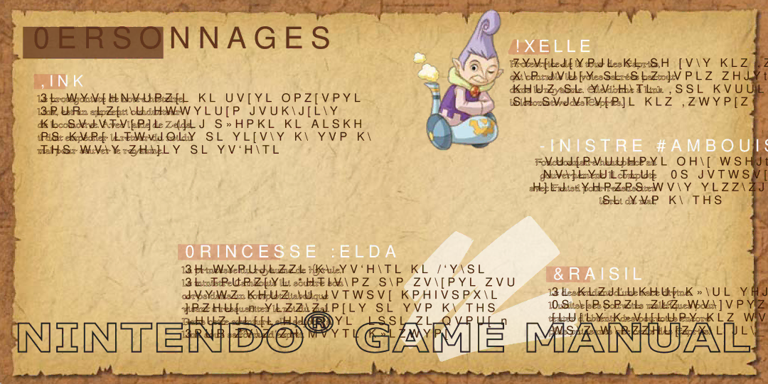 Nintendo 69178A manual Personnages, Princesse Zelda 