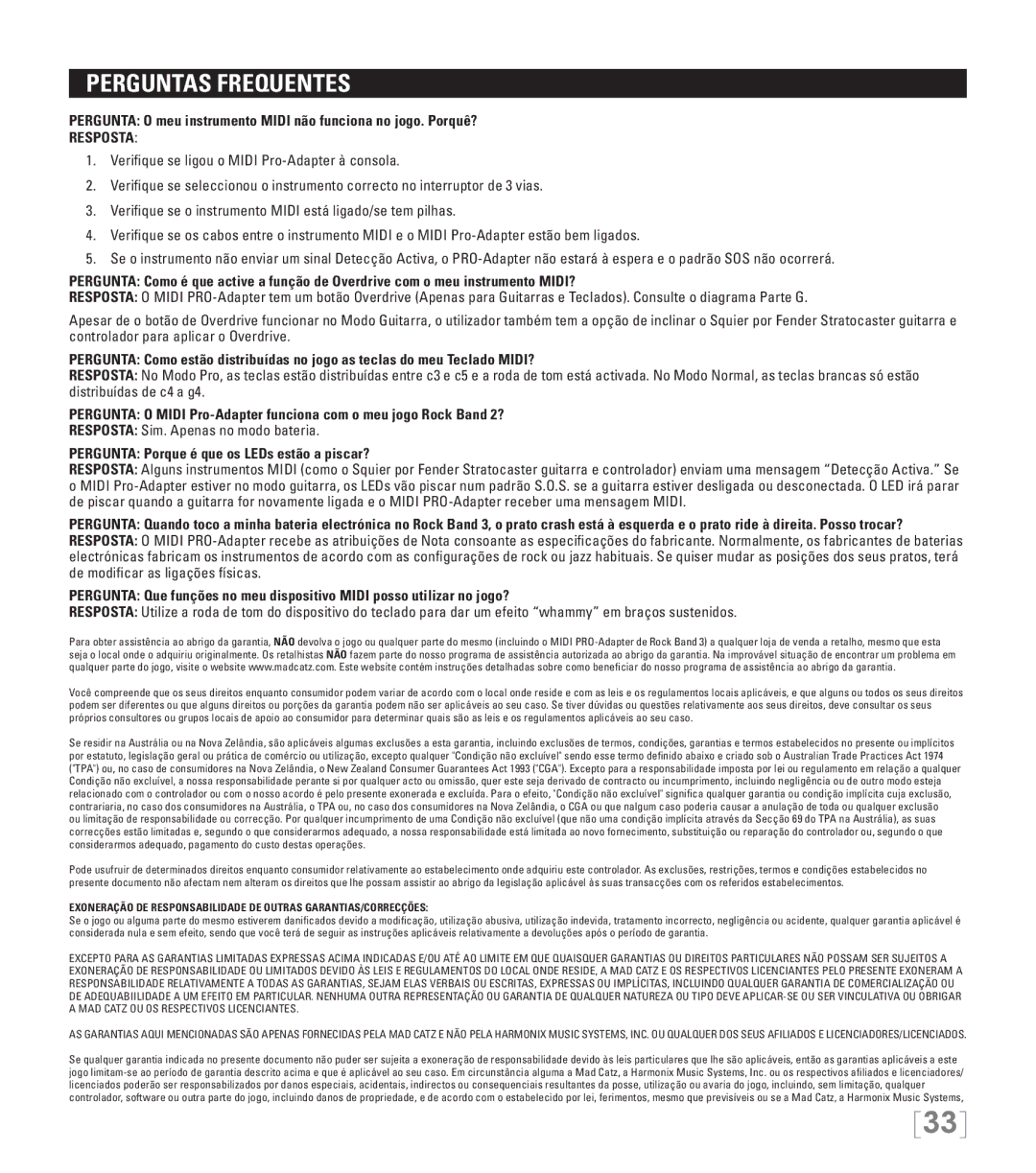 Nintendo 96071 manual PERguntas frequentes, Resposta, Pergunta Porque é que os LEDs estão a piscar? 