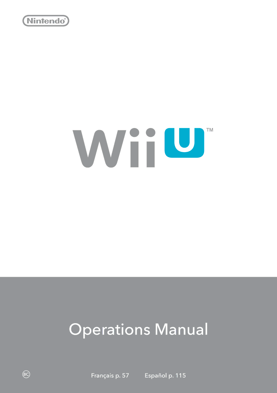 Nintendo WUPSWAAB manual Operations Manual 