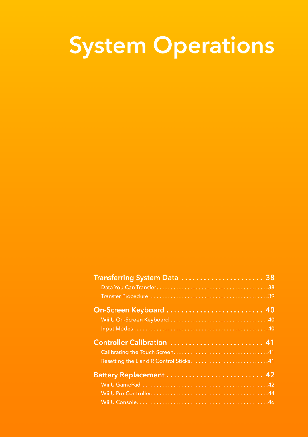 Nintendo WUPSWAAB manual System Operations 