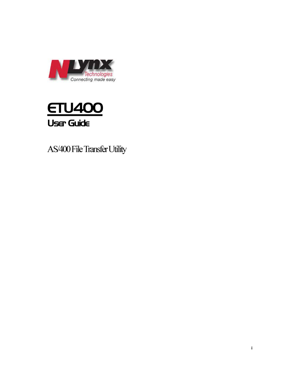 Nlynx ETU400 manual 