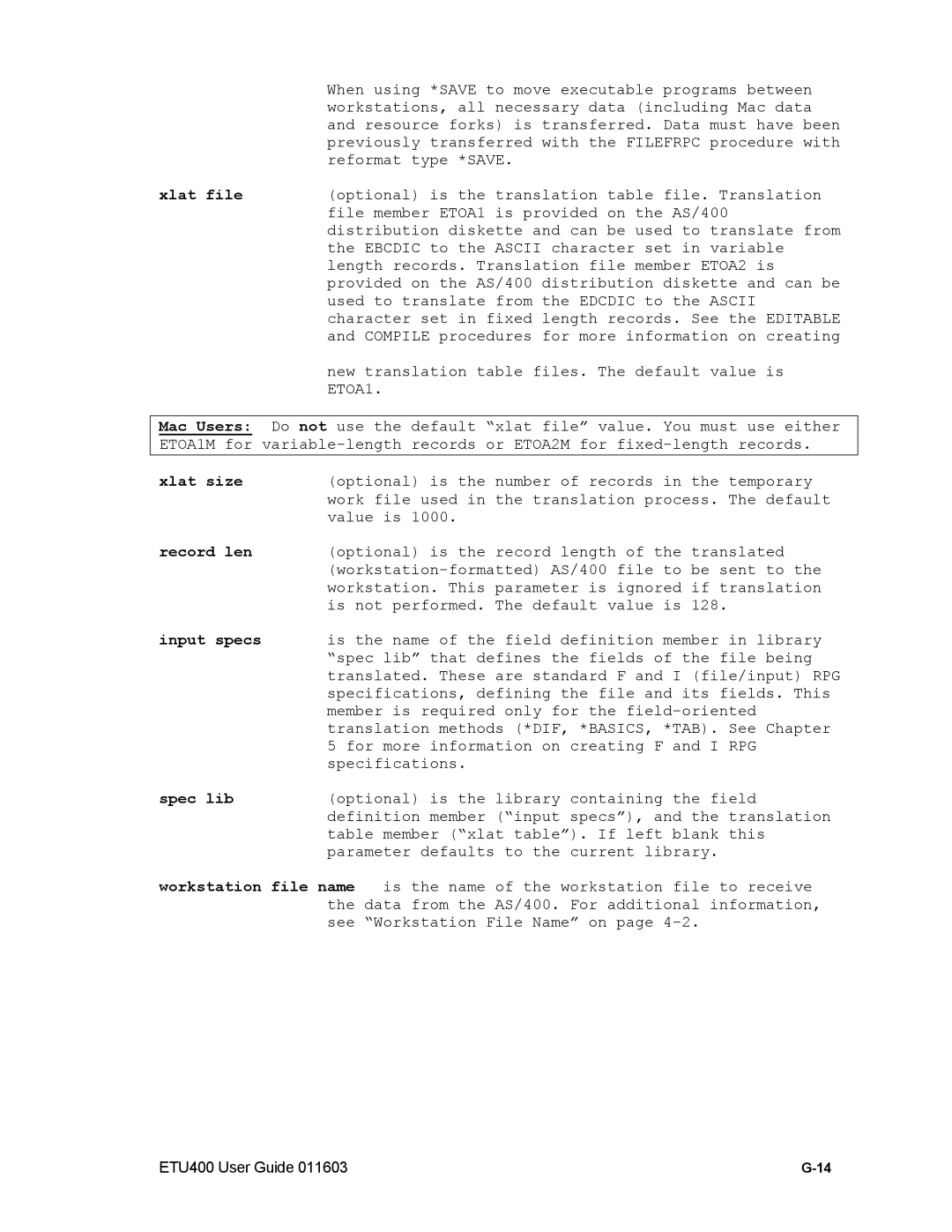 Nlynx manual ETU400 User Guide 