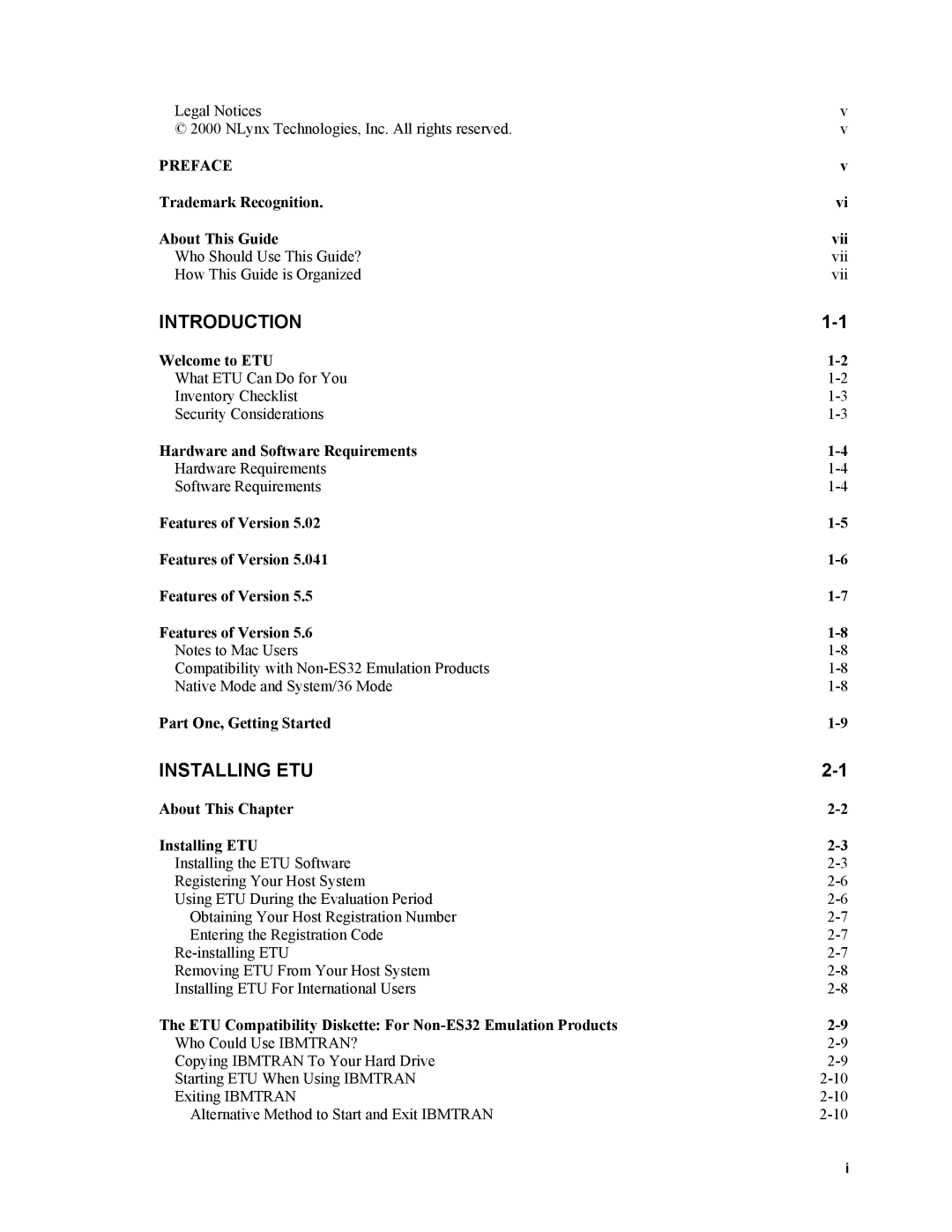 Nlynx ETU400 manual Introduction 