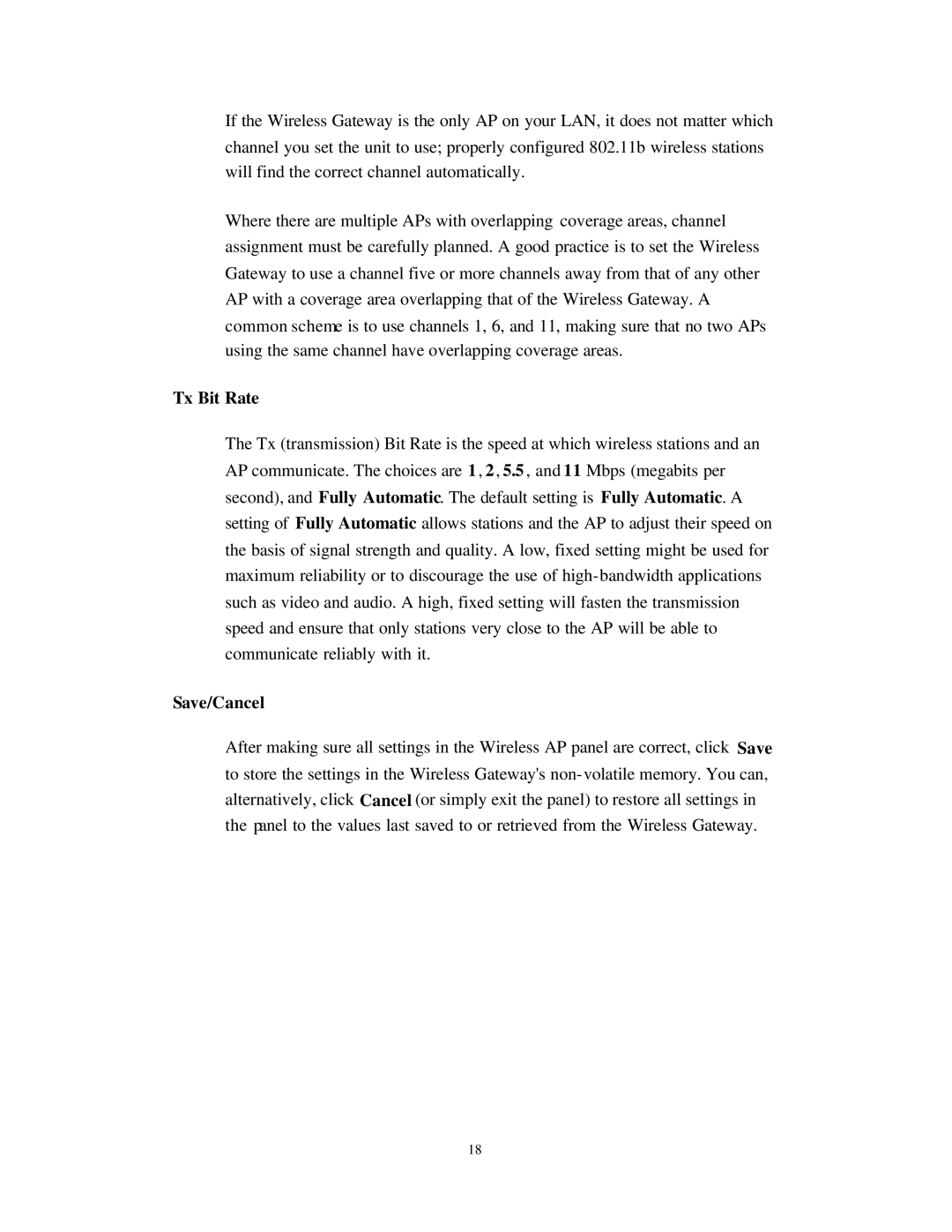 Nlynx Wireless Gateway manual Tx Bit Rate 