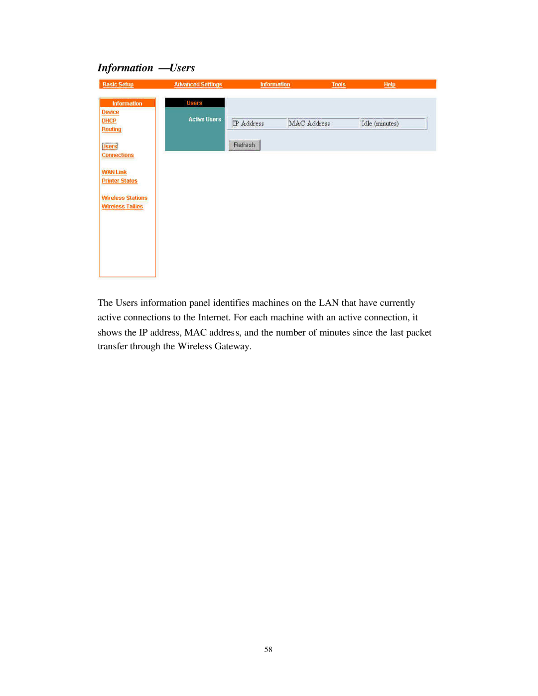 Nlynx Wireless Gateway manual Information Users 