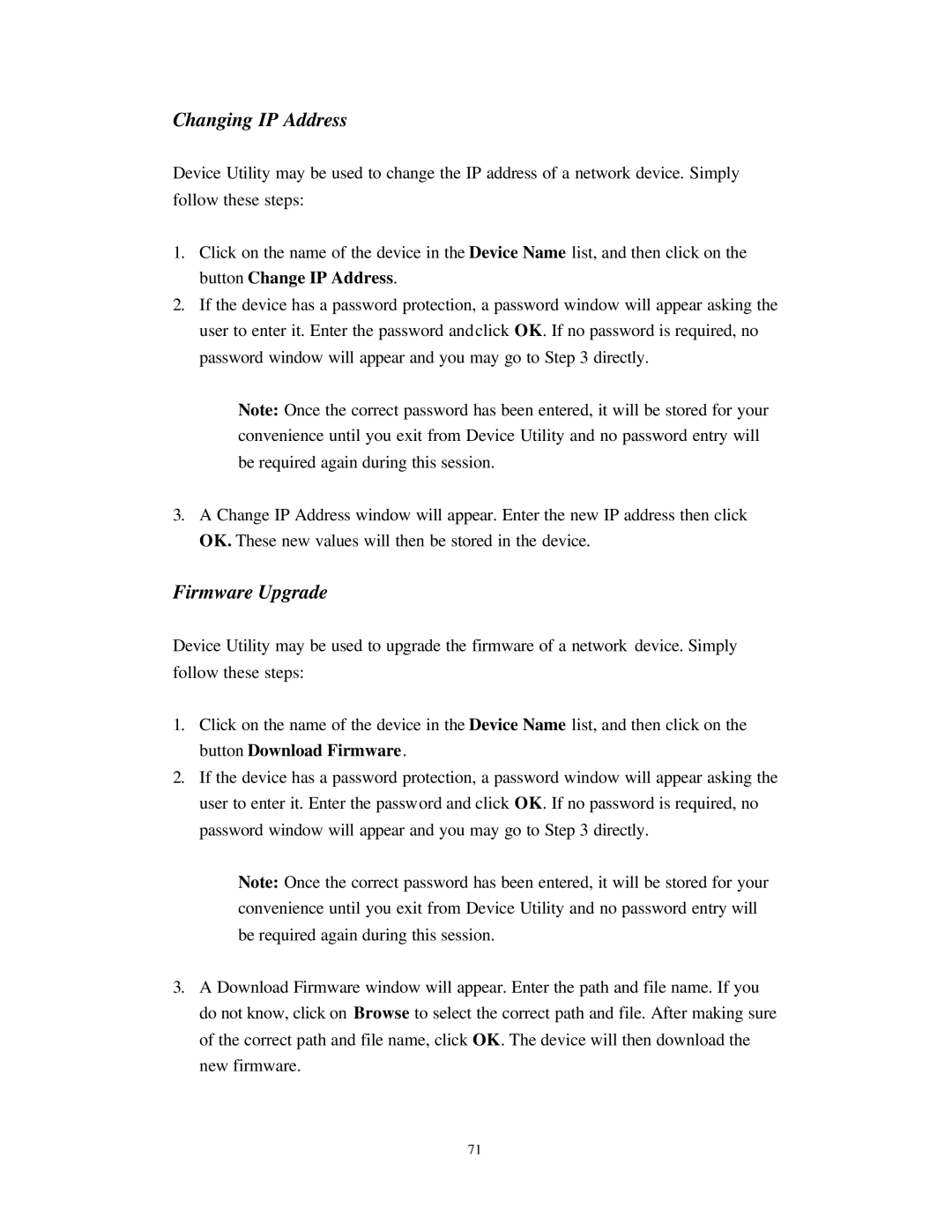 Nlynx Wireless Gateway manual Changing IP Address, Firmware Upgrade 