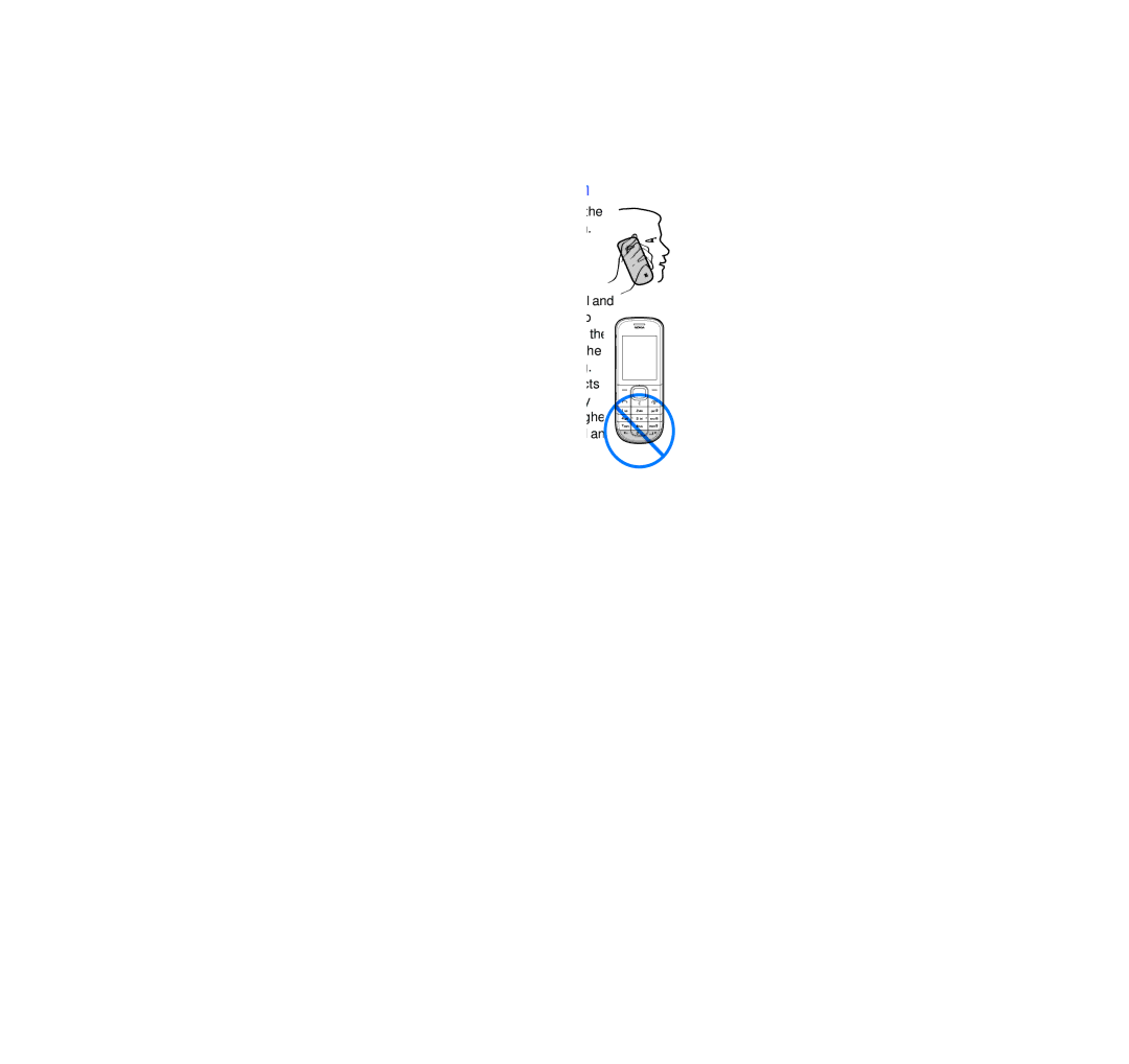 Nokia 1006 manual Normal operating position 