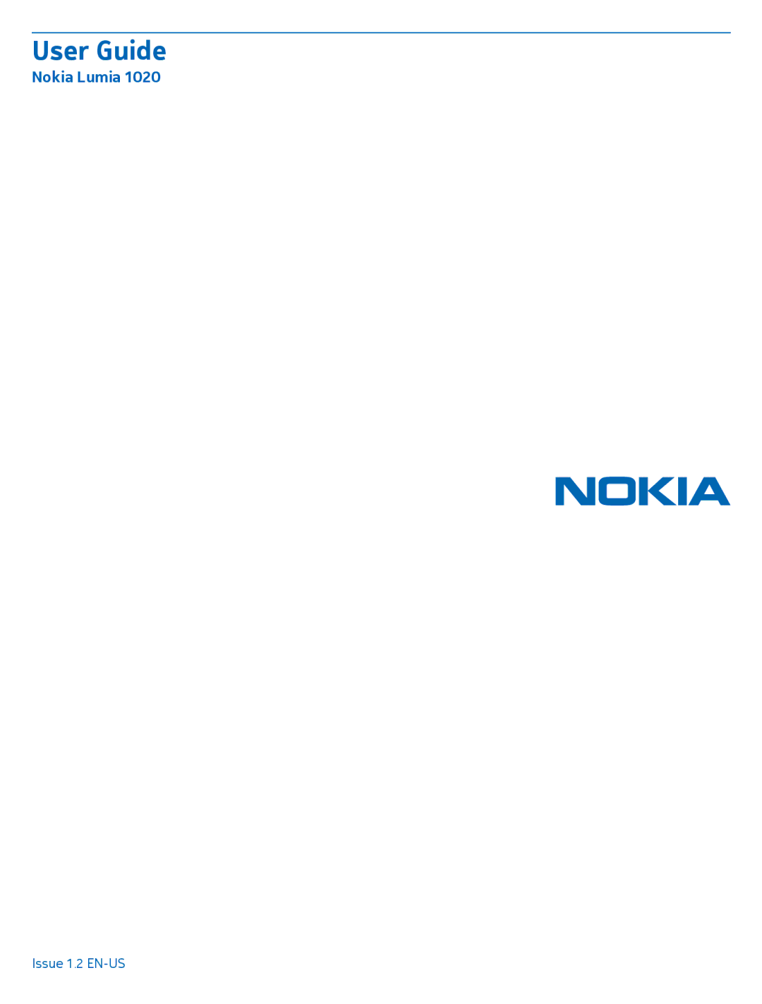 Nokia 1020 manual User Guide, Nokia Lumia 