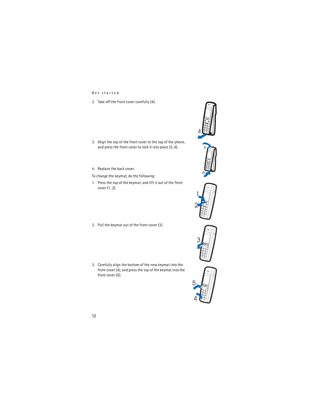 Nokia 1110 manual Take off the front cover carefully 