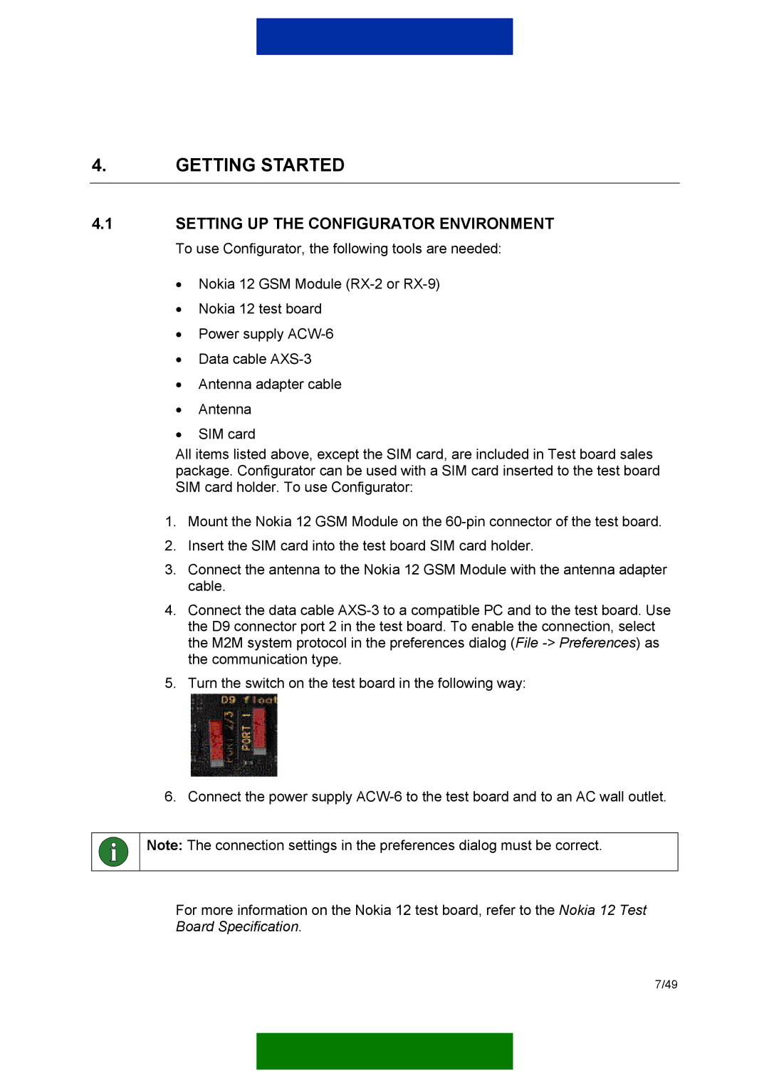 Nokia 12 GSM MODULE REMOTE I/O manual Getting Started, Setting UP the Configurator Environment 