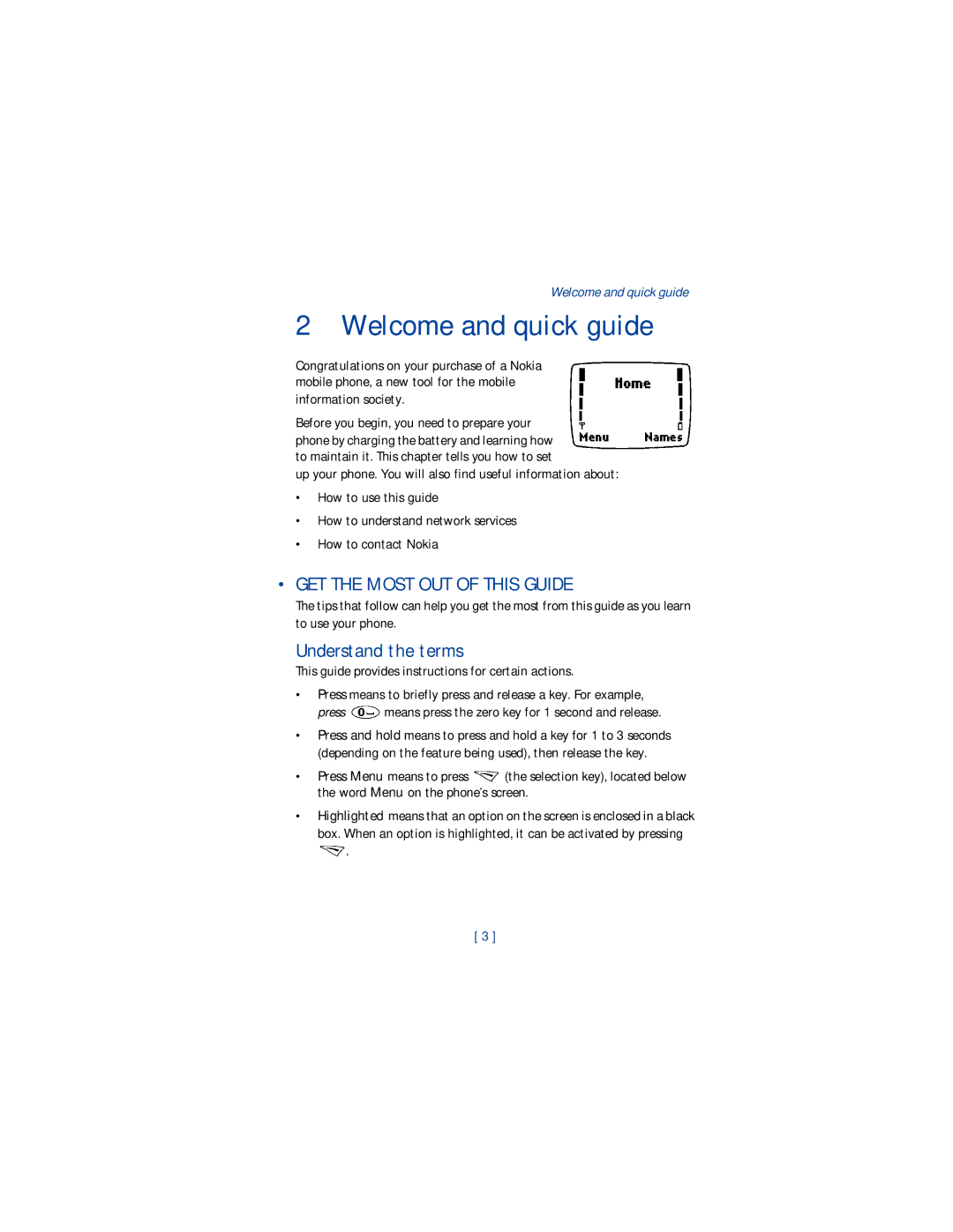 Nokia 1220 manual Welcome and quick guide, GET the Most OUT of this Guide, Understand the terms 