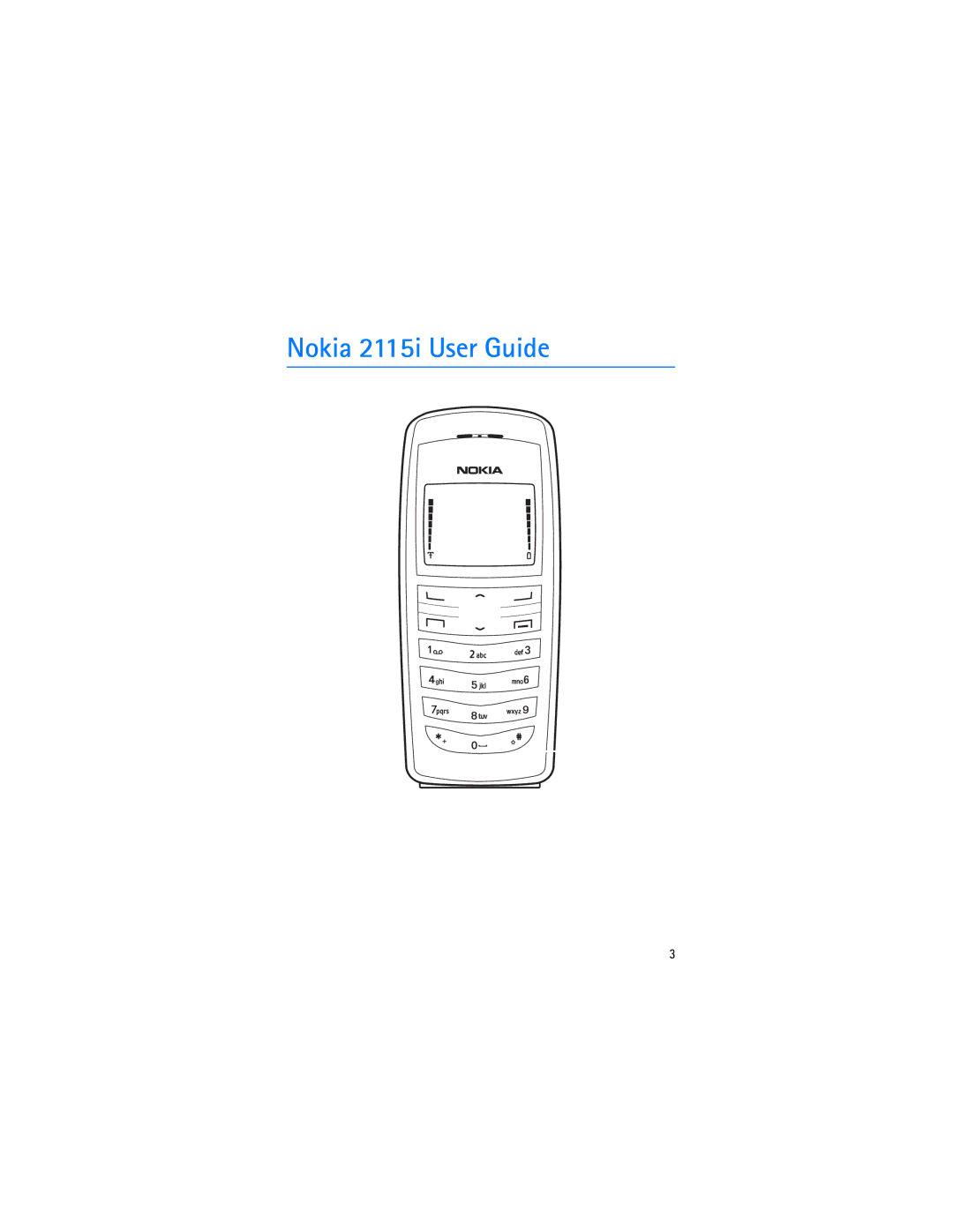 Nokia manual Nokia 2115i User Guide 