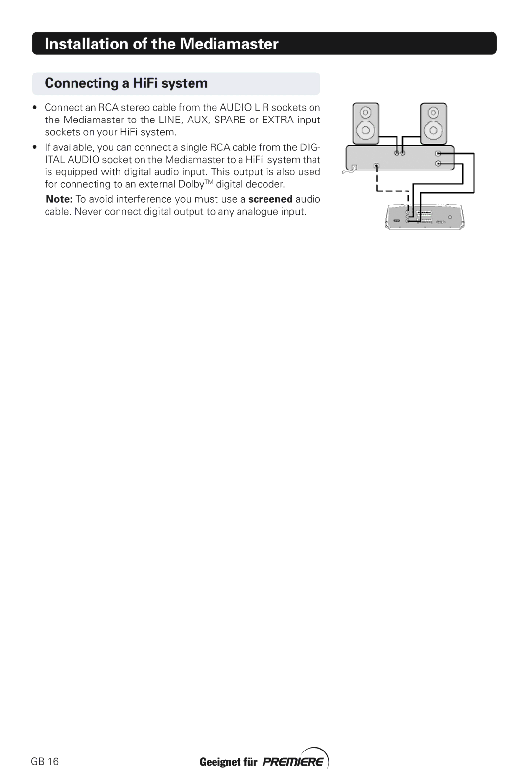 Nokia 211S manual Connecting a HiFi system 