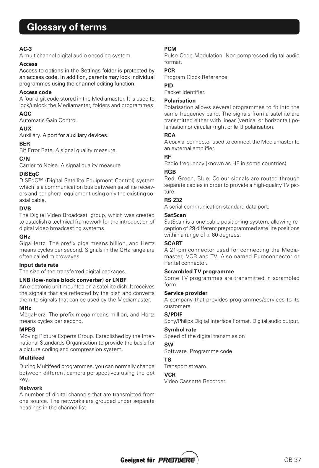 Nokia 211S manual Glossary of terms, Access 