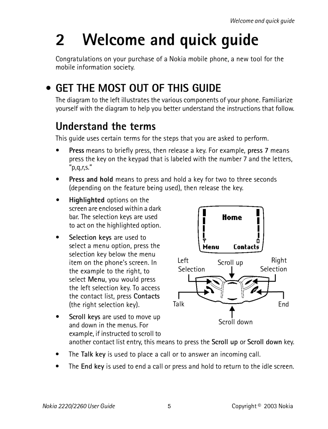 Nokia 2220 specifications Welcome and quick guide, GET the Most OUT of this Guide, Understand the terms 