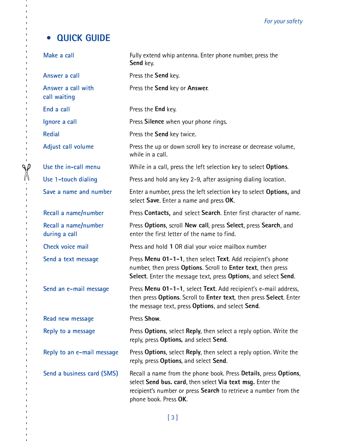 Nokia 2270 manual Quick Guide 