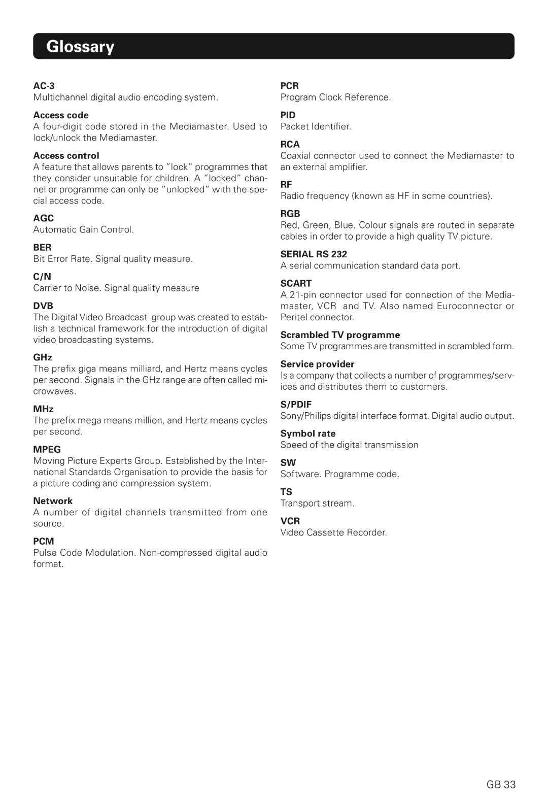 Nokia 230 T manual Glossary, Access control 