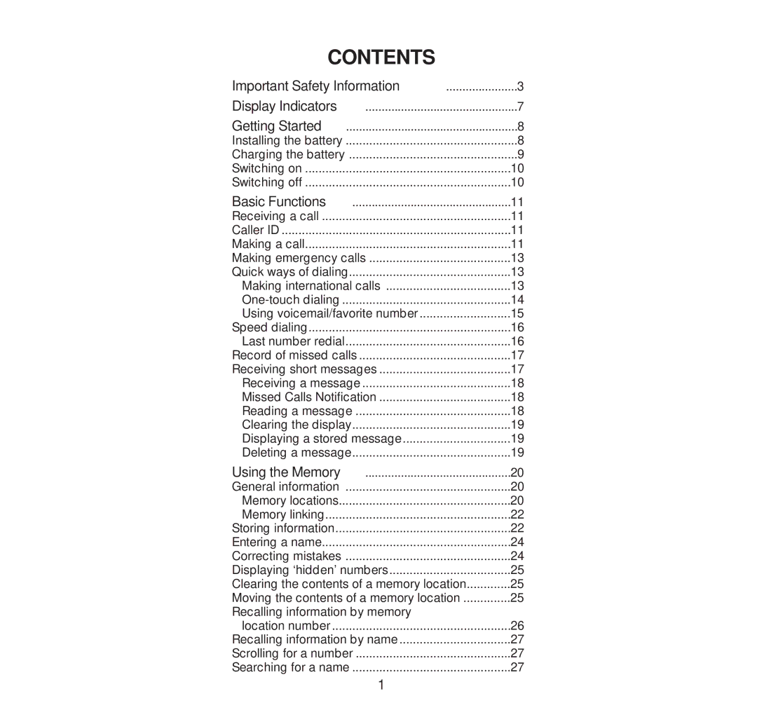 Nokia 232N manual Contents 