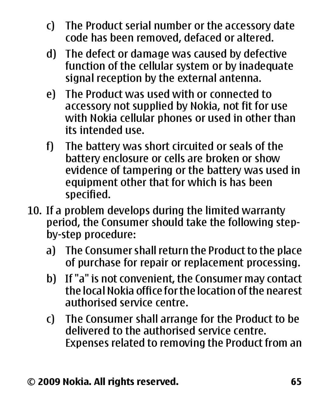 Nokia 2330C manual Nokia. All rights reserved 