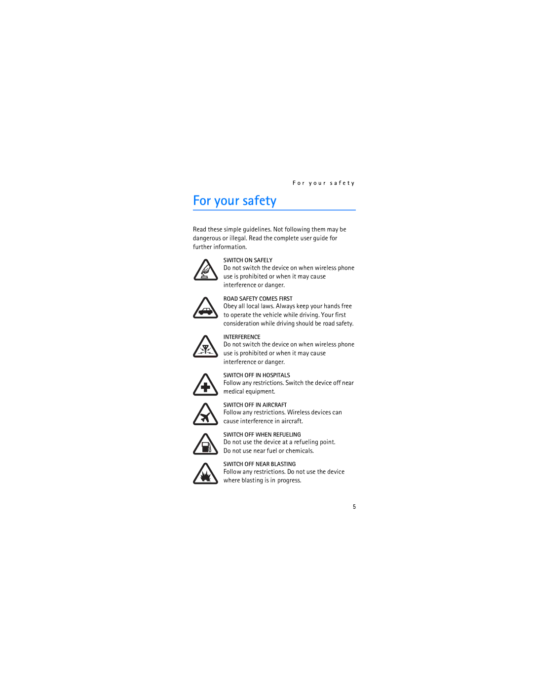 Nokia 2366i manual For your safety, Road Safety Comes First 