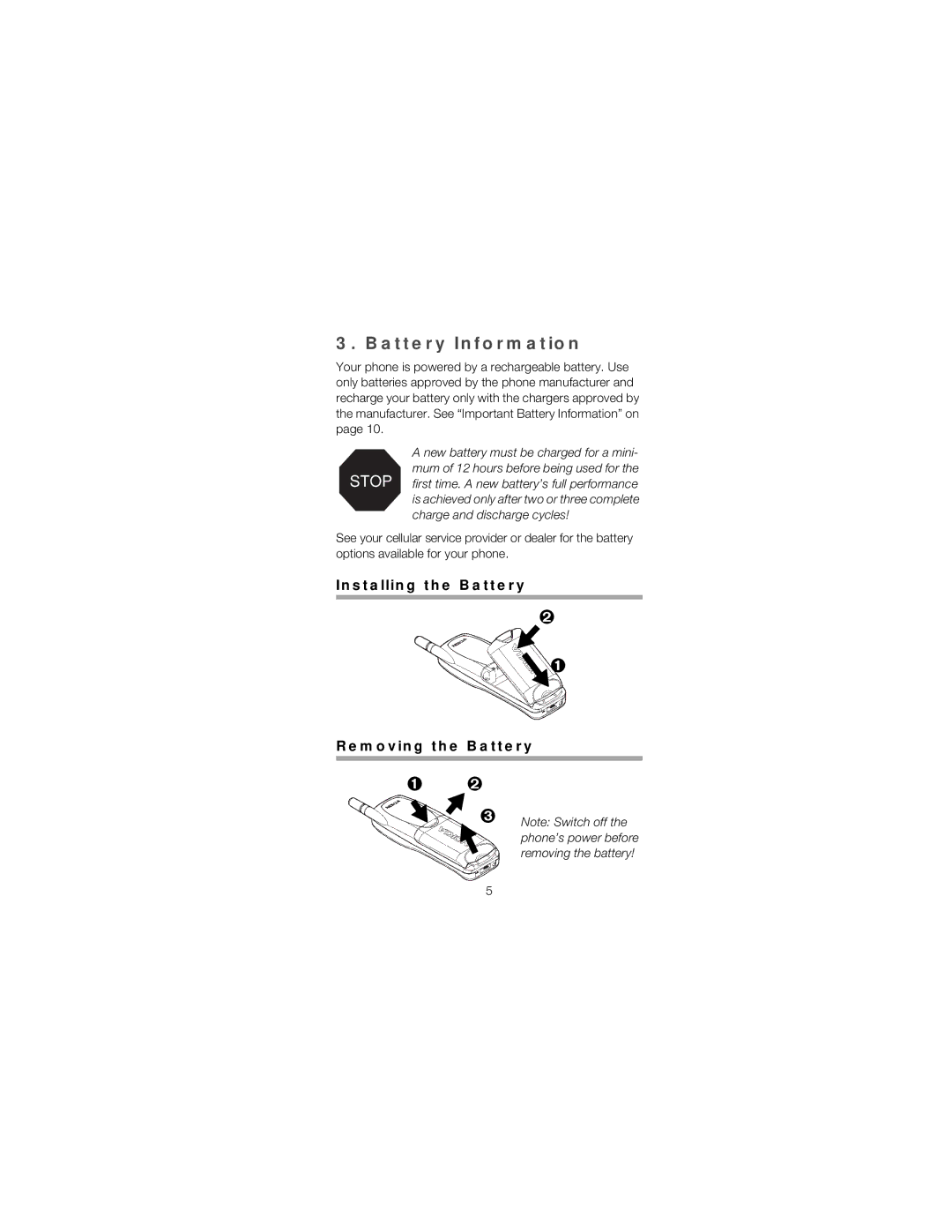 Nokia 252 owner manual Battery Information, Installing the Battery Removing the Battery 