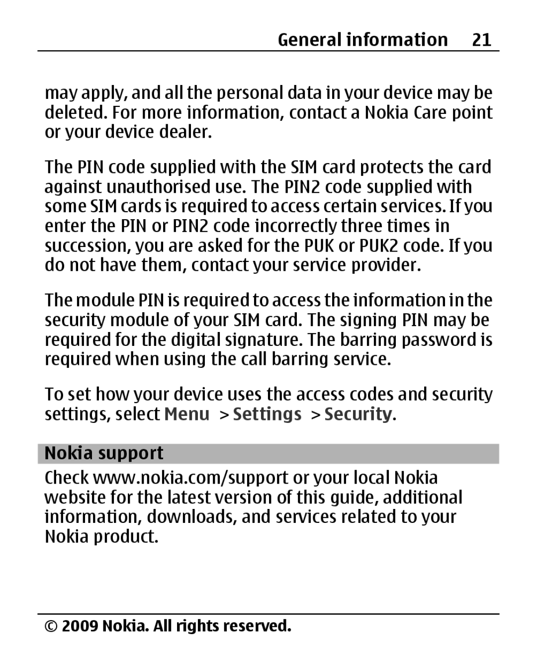 Nokia 2690 manual Nokia support 