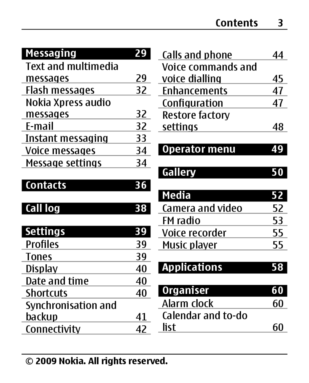 Nokia 2690 manual Operator menu 