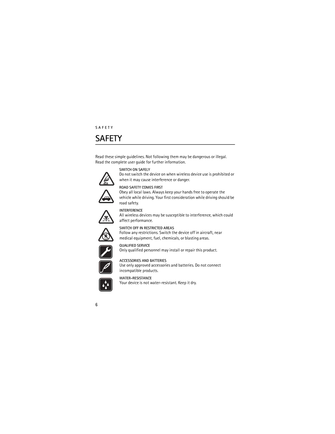 Nokia 2720 manual Safety 