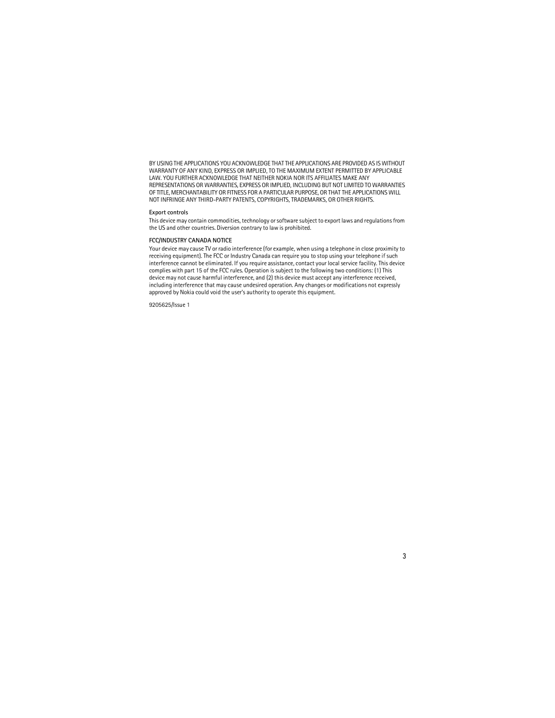 Nokia 2760 manual Export controls, FCC/INDUSTRY Canada Notice 