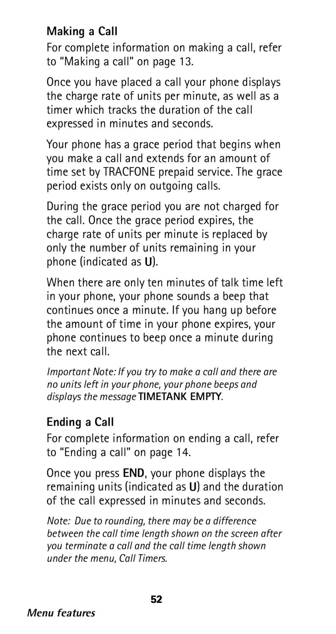 Nokia 282 owner manual Making a Call, Ending a Call 