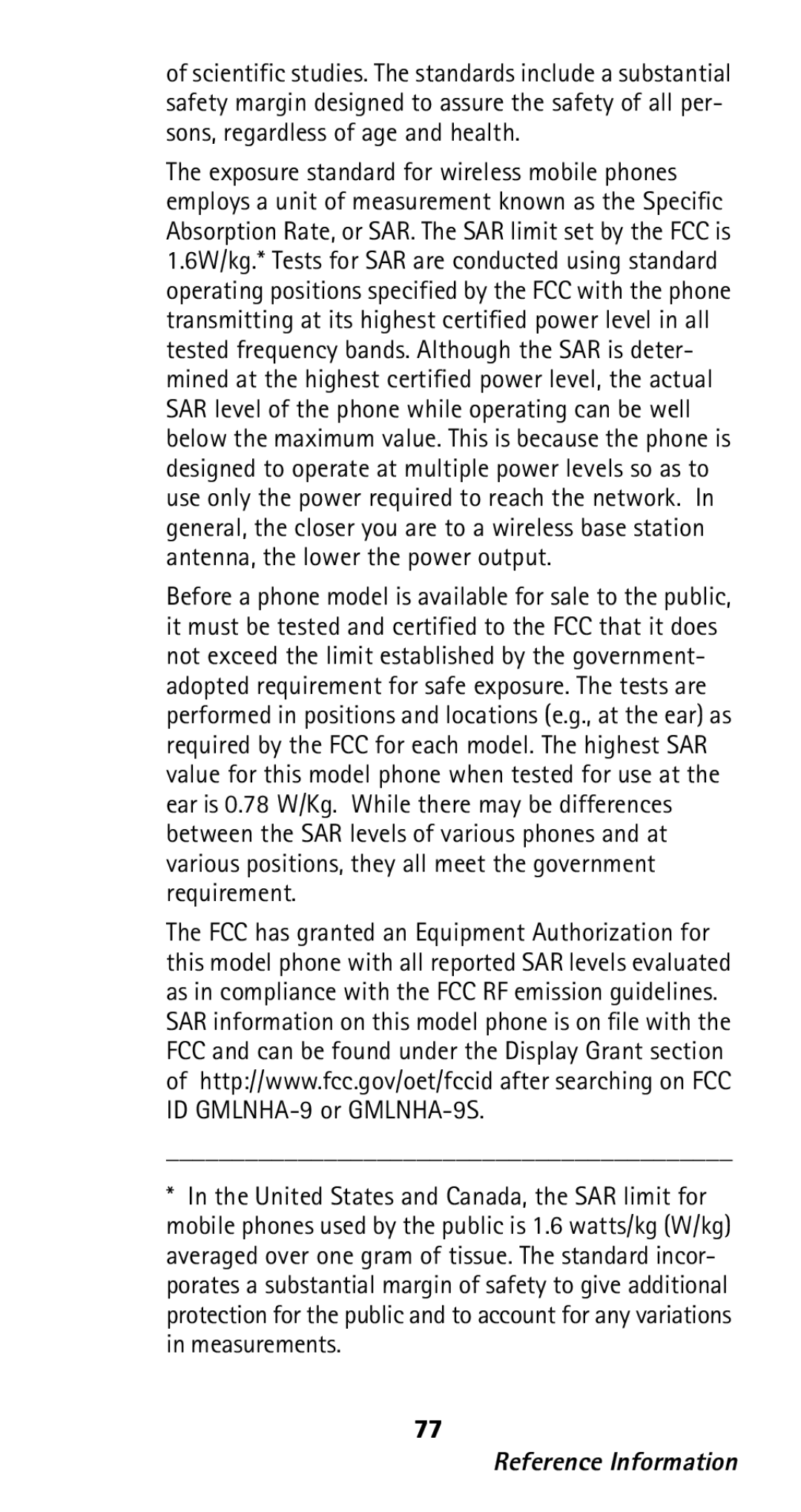 Nokia 282 owner manual Reference Information 