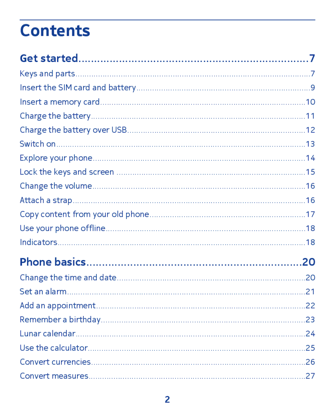 Nokia 300 manual Contents 