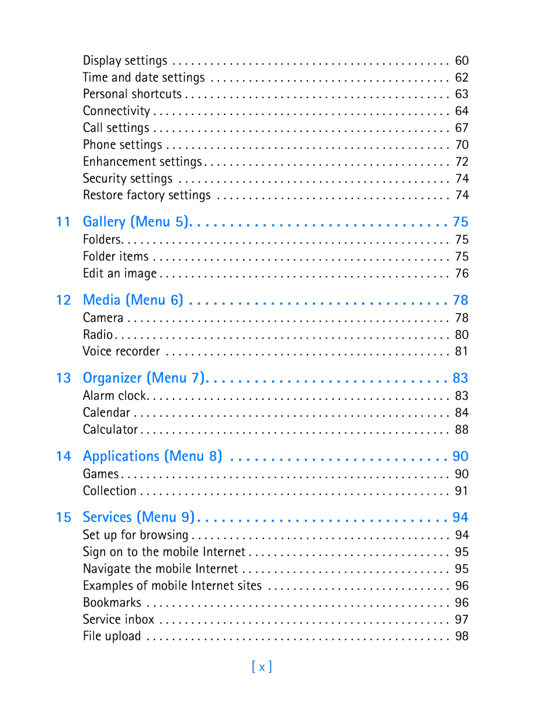 Nokia 3200 manual Gallery Menu 5 