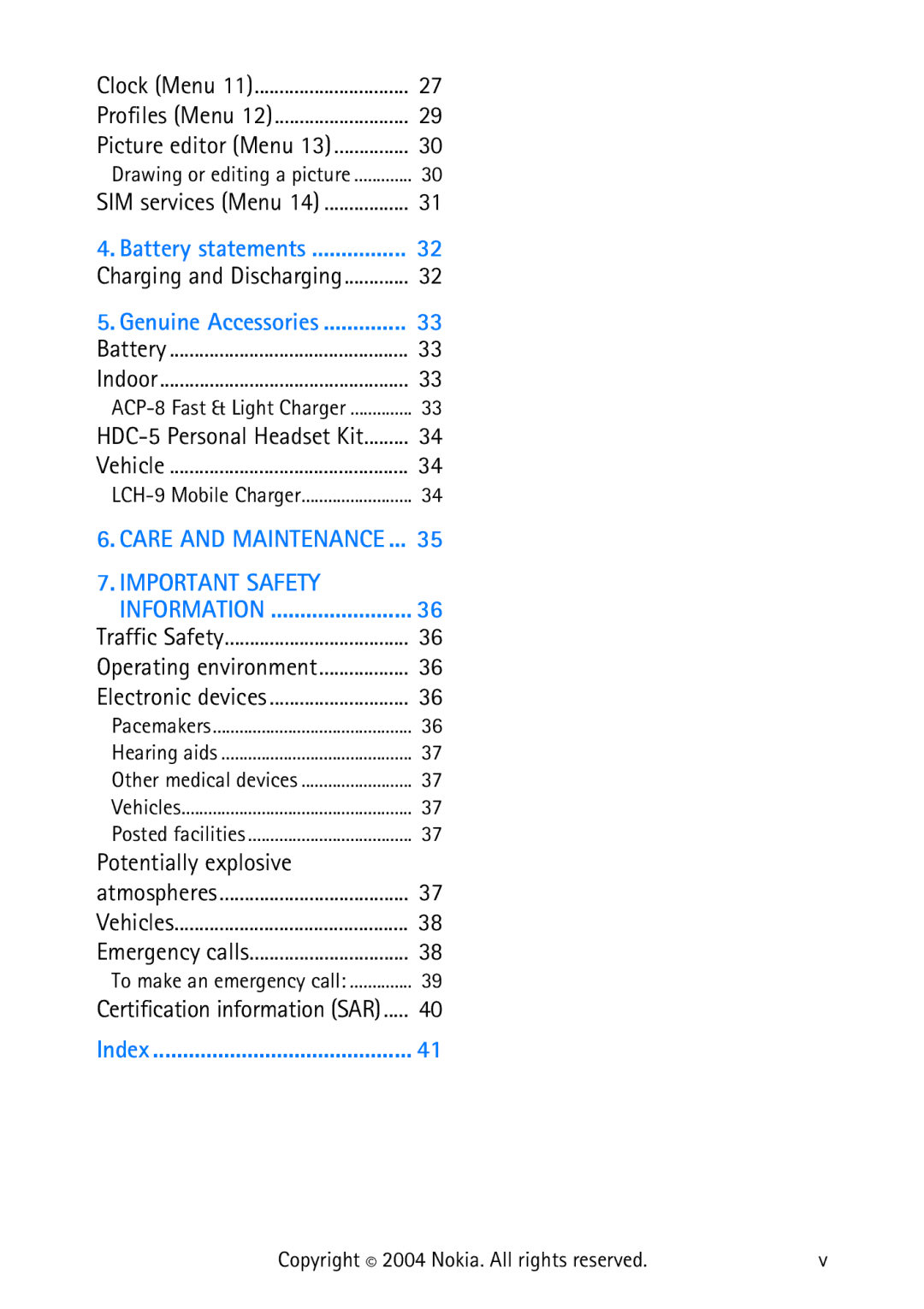 Nokia 3315 manual Potentially explosive, Battery statements 