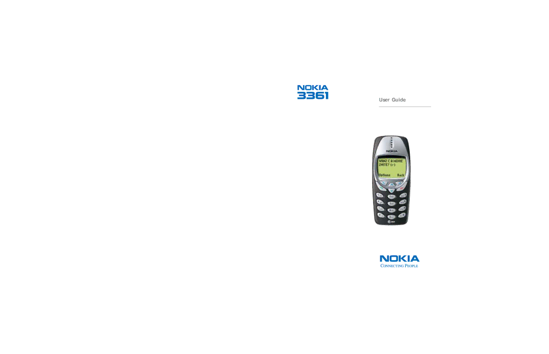 Nokia 3361 warranty User Guide 