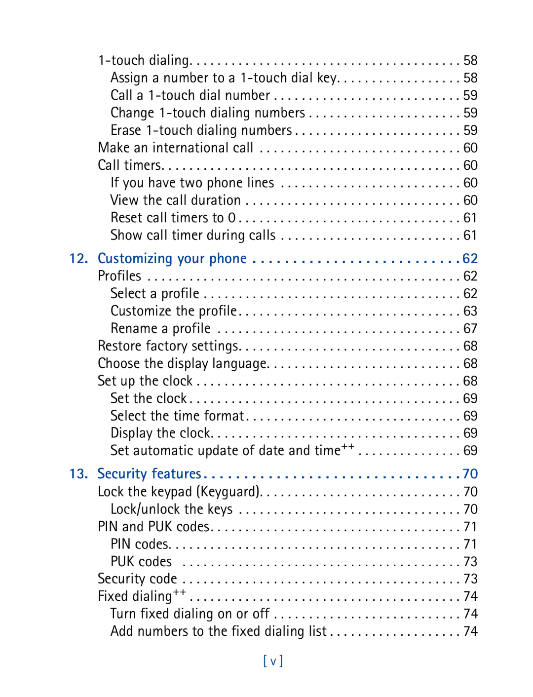 Nokia 3390 manual Customizing your phone 