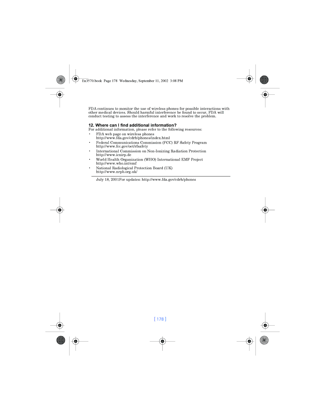 Nokia manual En3570.book Page 178 Wednesday, September 11, 2002 308 PM 
