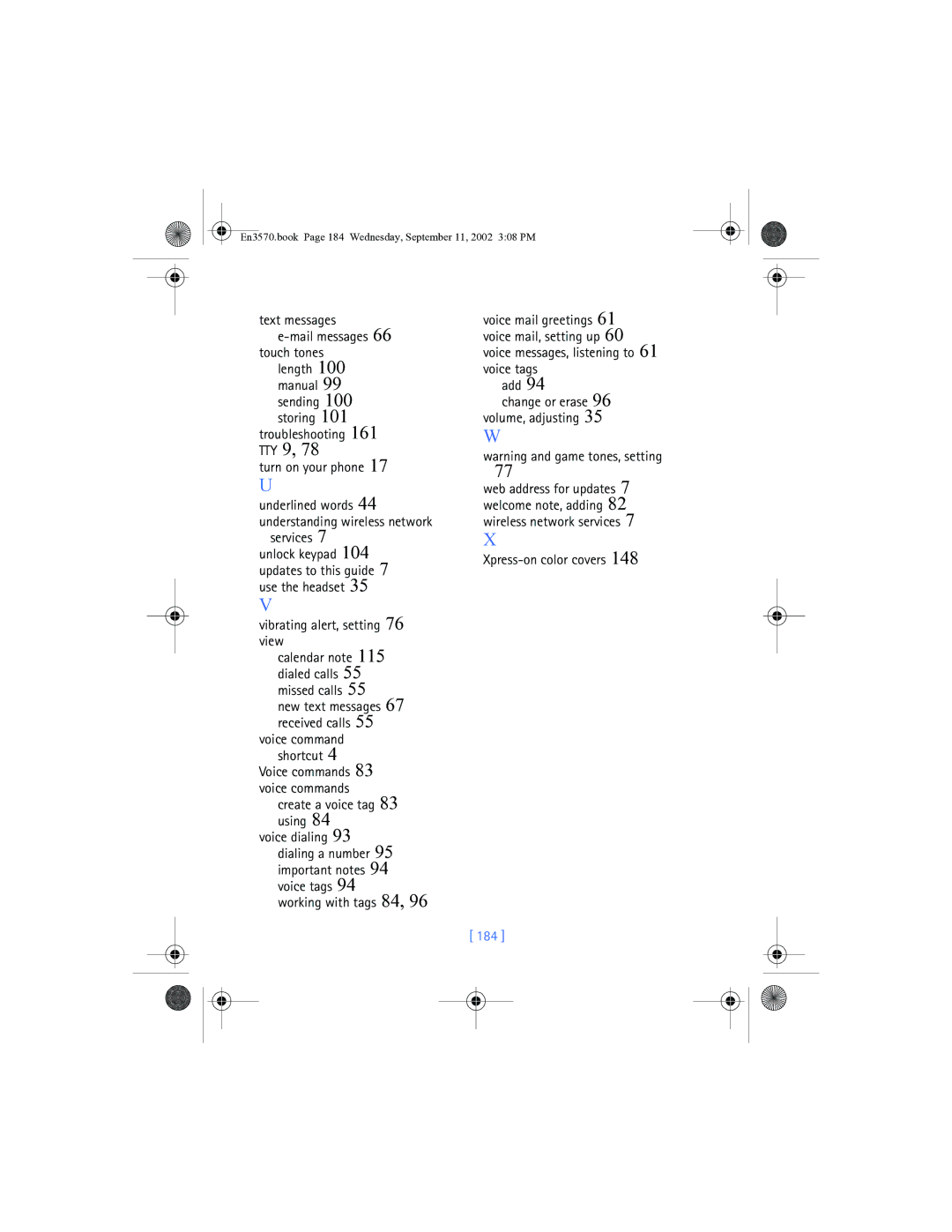 Nokia 3570 manual 184 