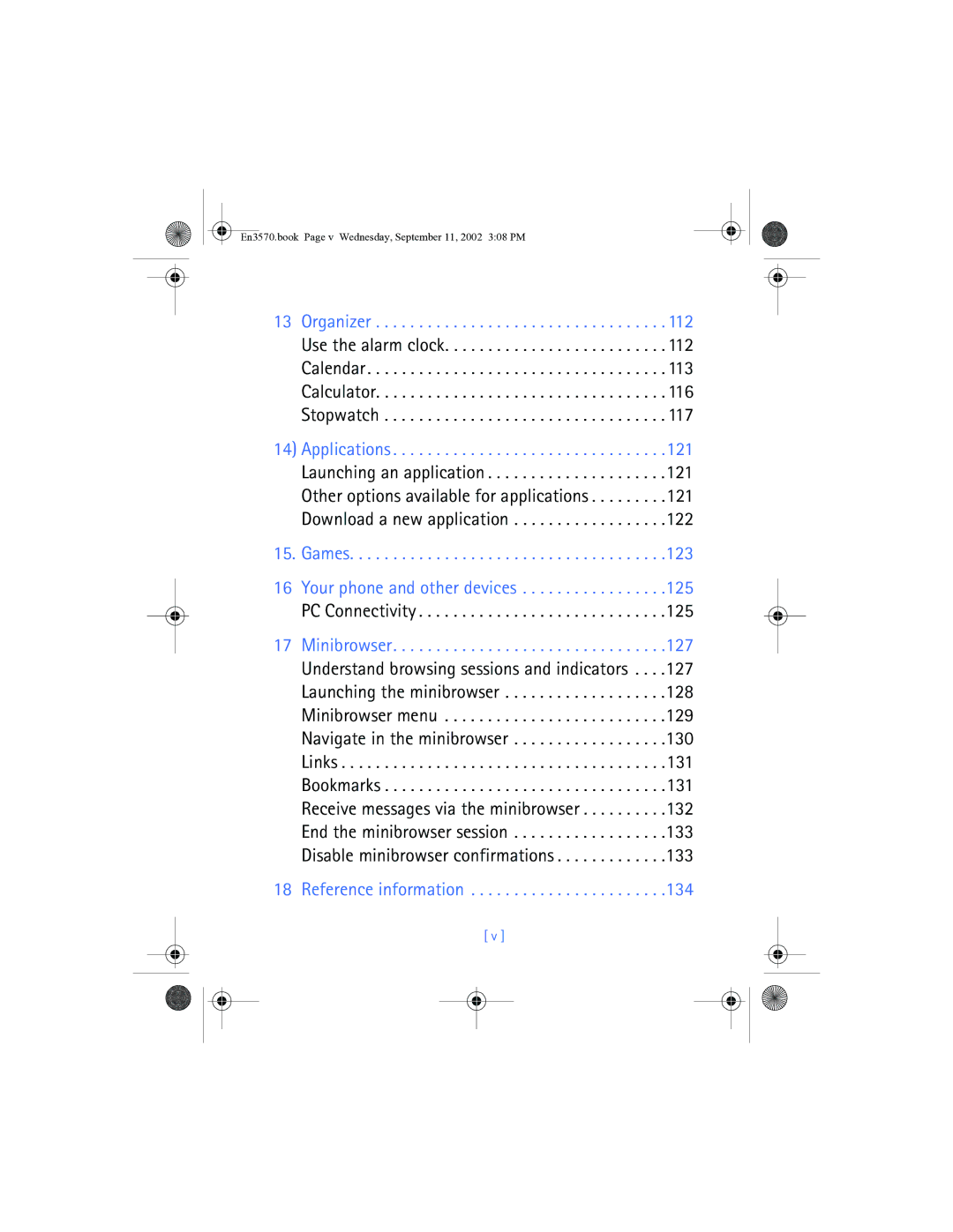 Nokia 3570 manual Organizer 