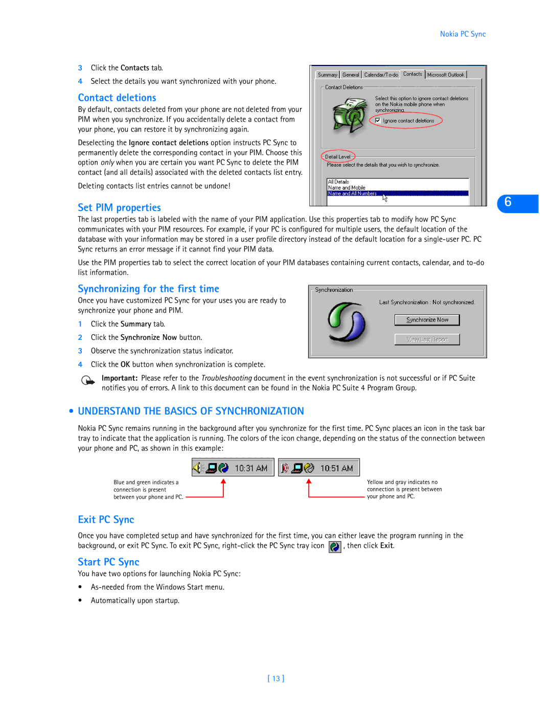 Nokia 3585i manual Understand the Basics of Synchronization 