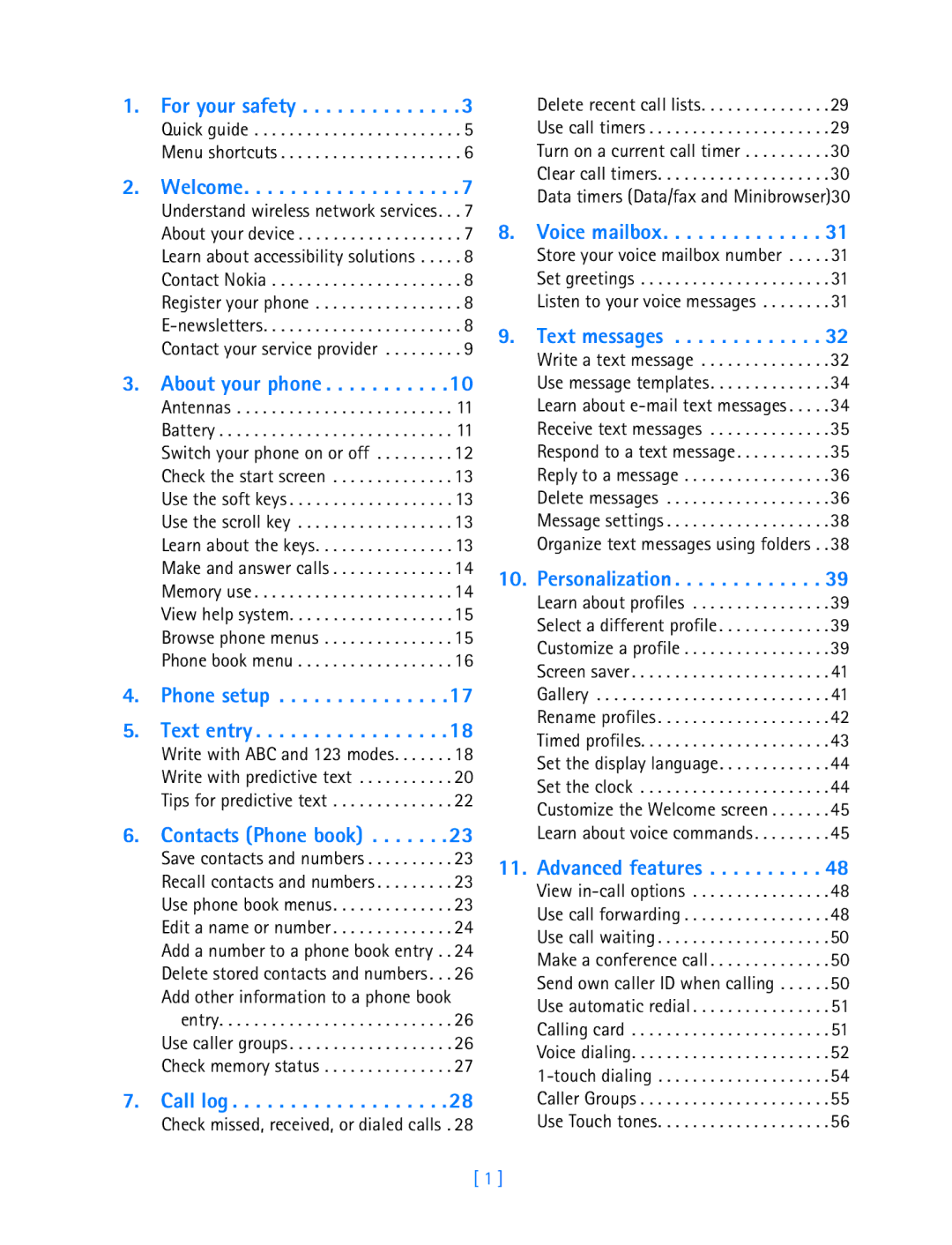 Nokia 3587i manual For your safety 