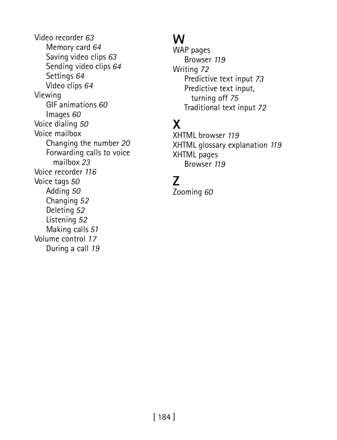 Nokia 3600 specifications Writing 