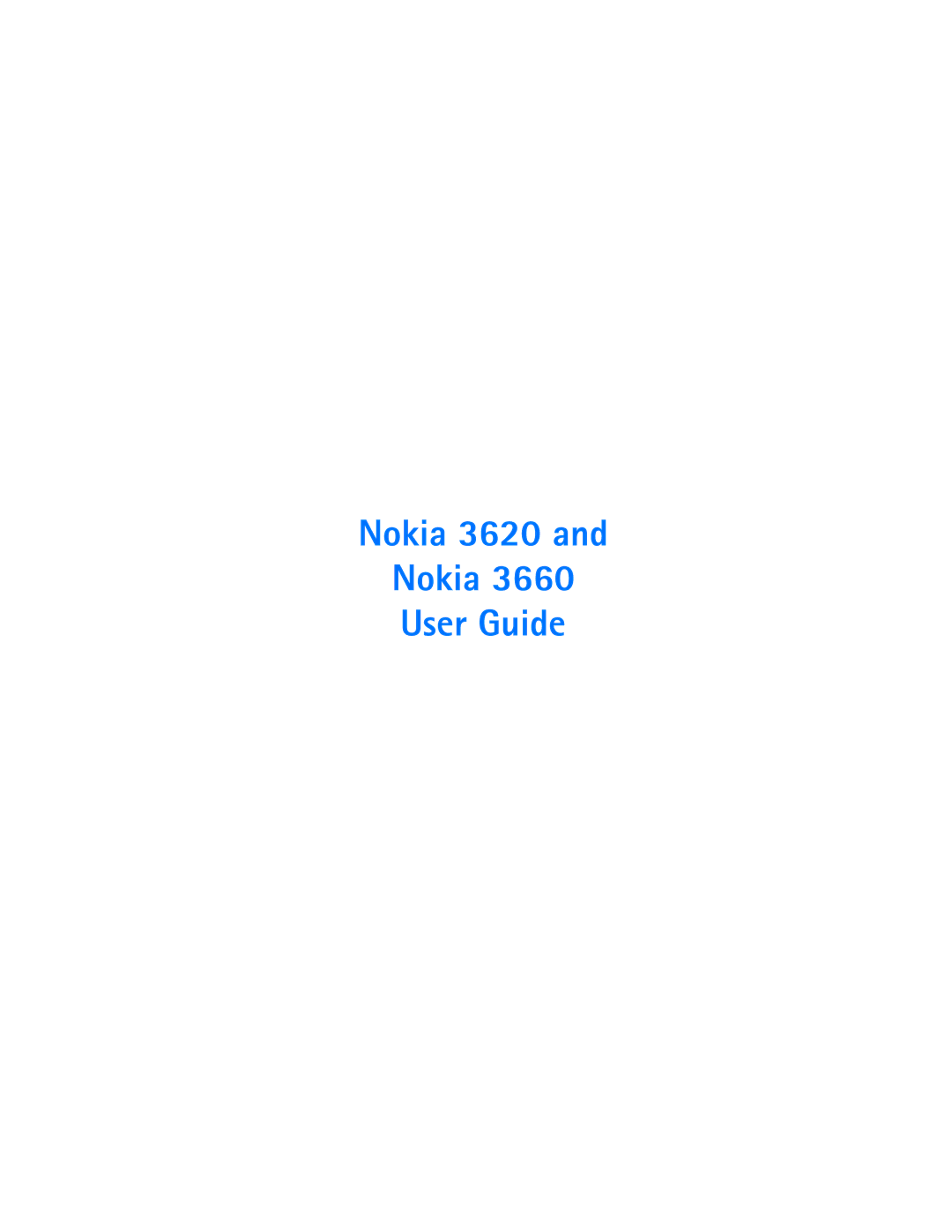 Nokia warranty Nokia 3620 