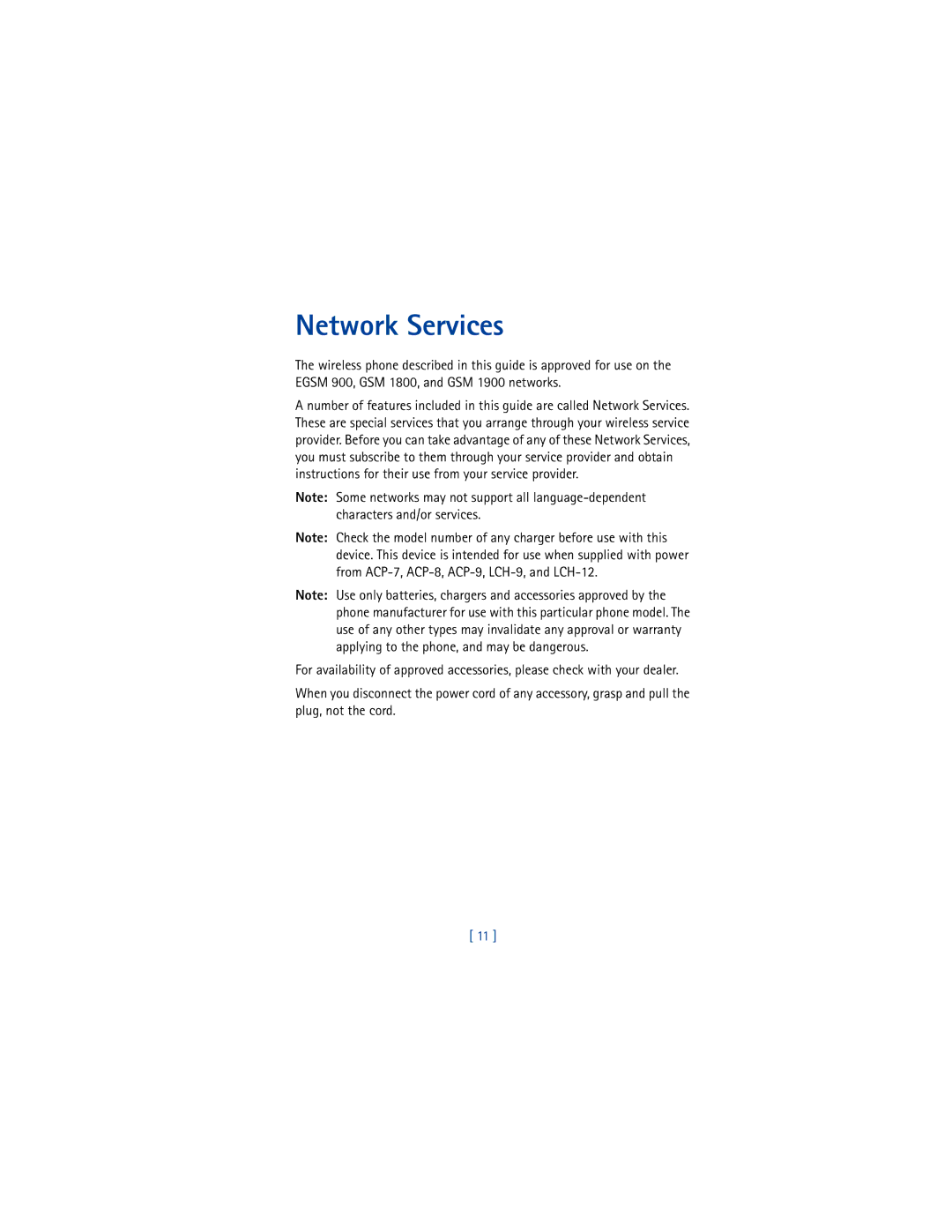 Nokia 3650 manual Network Services 