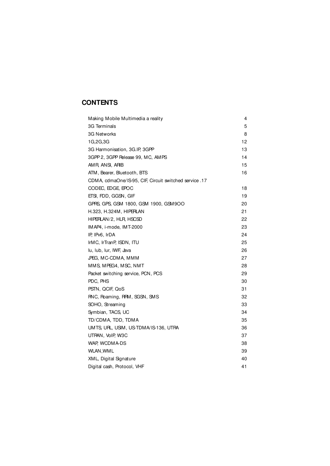 Nokia 3G 0800 015 0286 manual Contents 