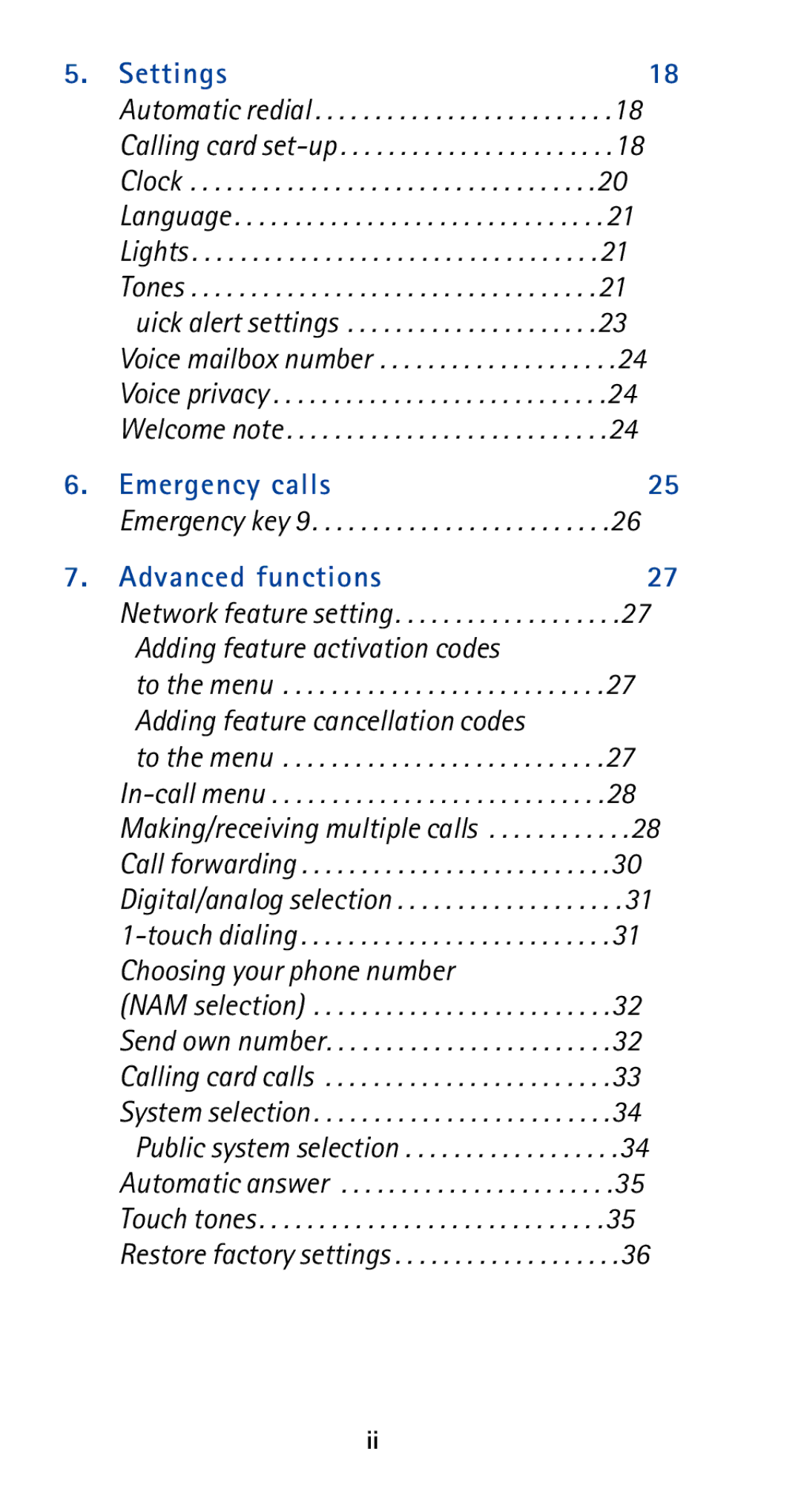 Nokia 5120i owner manual Settings, Making/receiving multiple calls 