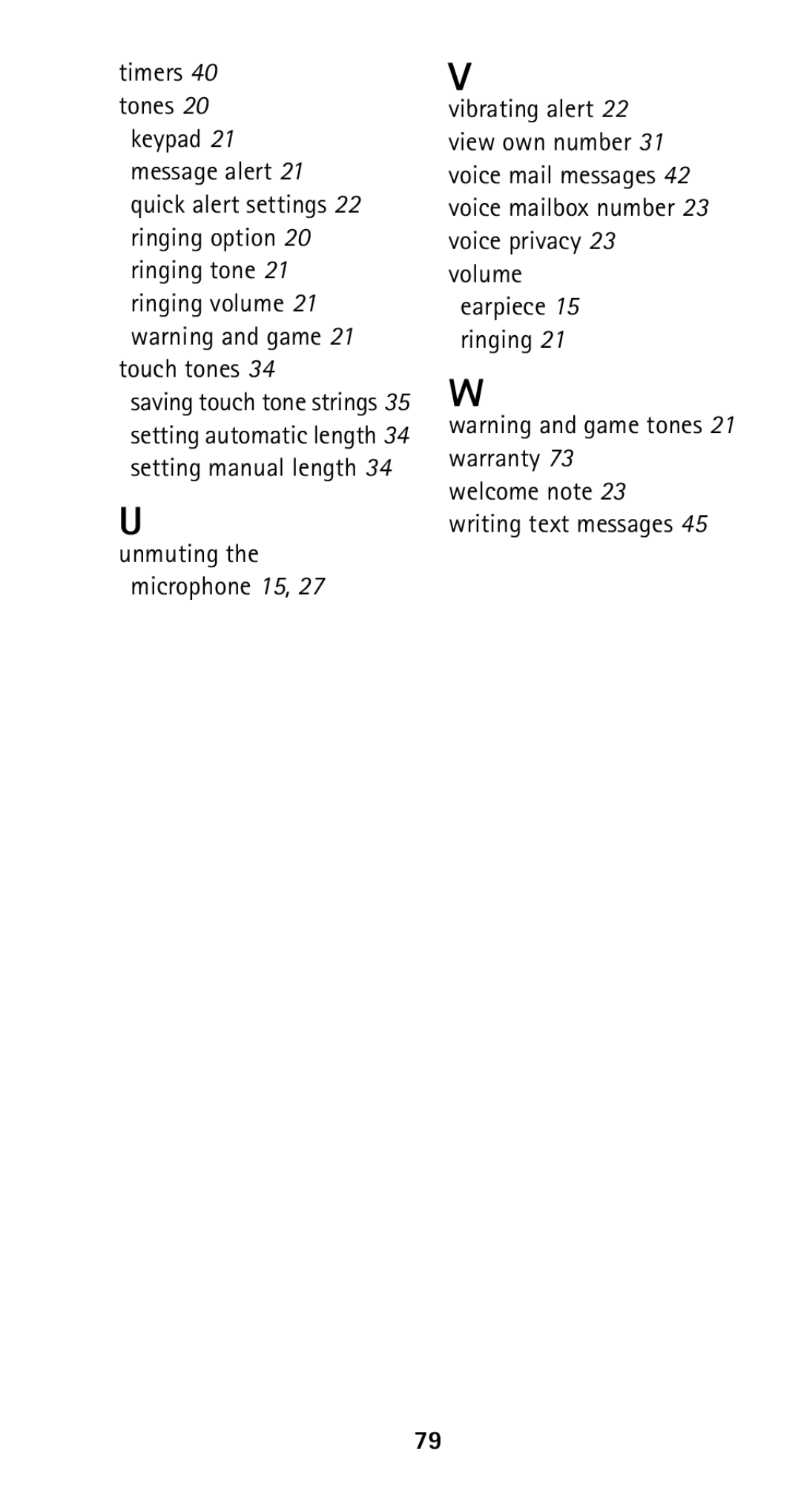 Nokia 5125 manual Unmuting the microphone 15 