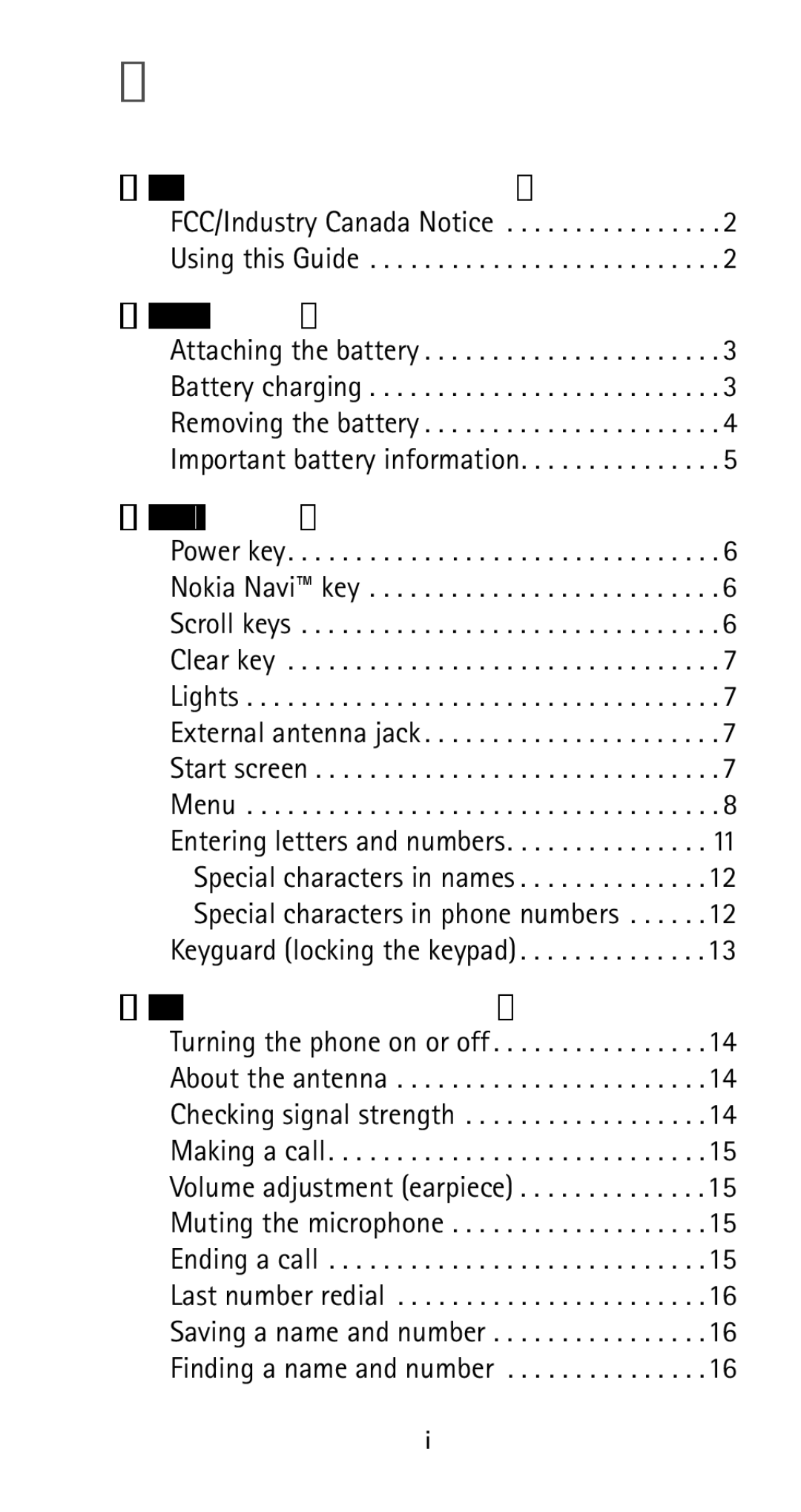 Nokia 5160i manual Contents 