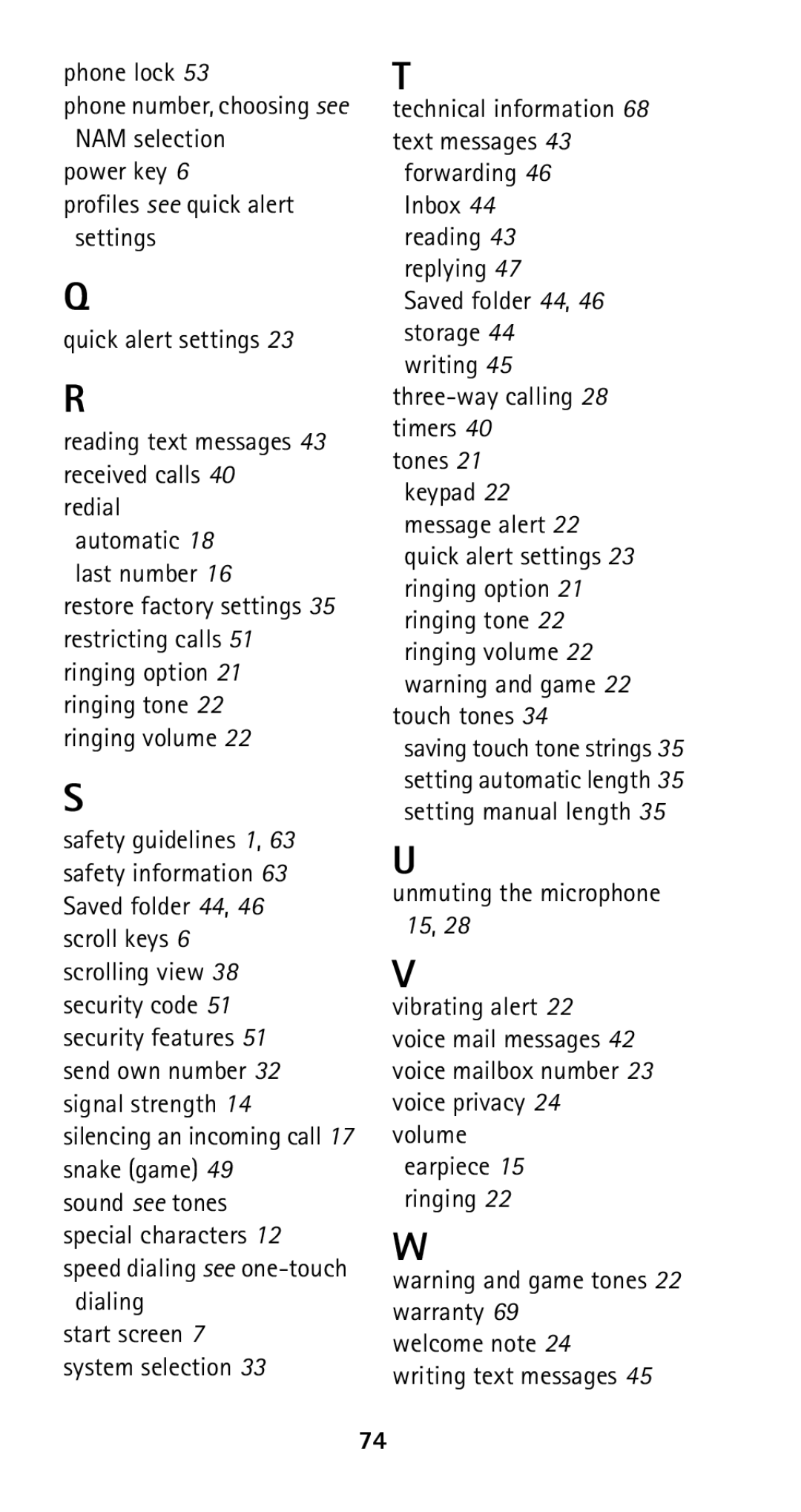 Nokia 5160i manual Phone lock 