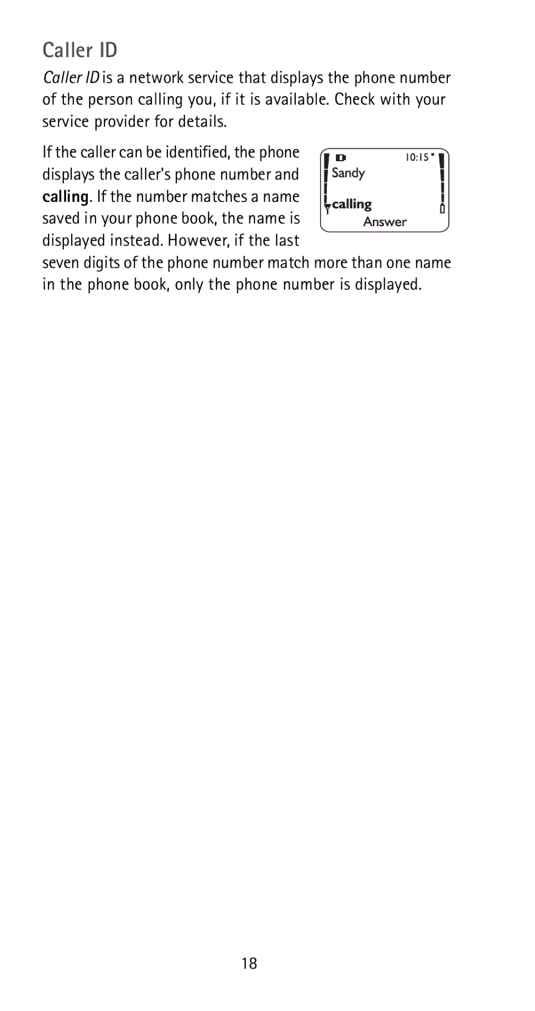 Nokia 5170i manual Caller ID 